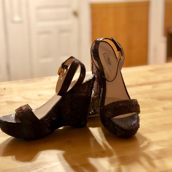 Prada weave wedges - Picture 2 of 4